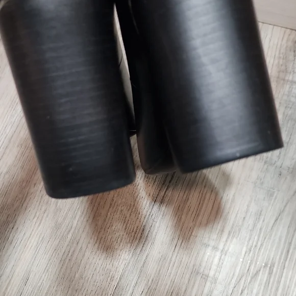 ALLSAINTS Xerxes Black Block Heels - Picture 8 of 10